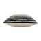 Edge Collections - 20" x 20" - Black - Soft Striped Decorative Pillow - 1 Piece